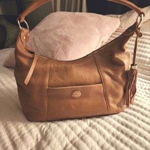 Isaac Mizrahi Bridgehampton Leather Hobo Purse Bag